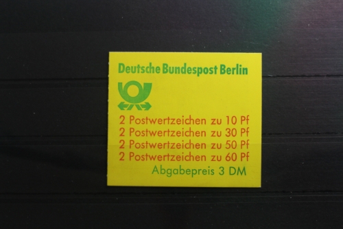 Berlin MH 12a Pf VI oZ gestempelt Markenheftchen Plattenfehler #SG280