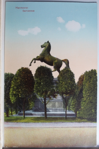 AK Hannover Sachsenroß 1914 gebraucht #PE371
