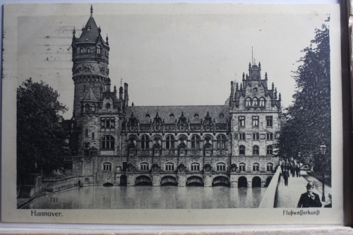AK Hannover Flusswasserkunst Feldpost 1916 gebraucht #PE379
