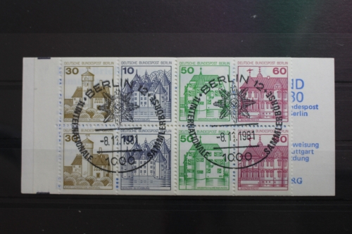 Berlin MH 12a PF II oZ gestempelt Markenheftchen Plattenfehler #SG452