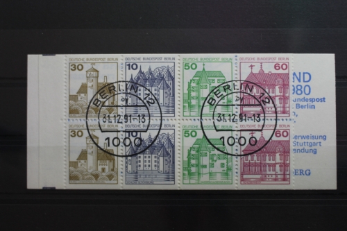 Berlin MH 12a PF II oZ gestempelt Markenheftchen Plattenfehler #SG477