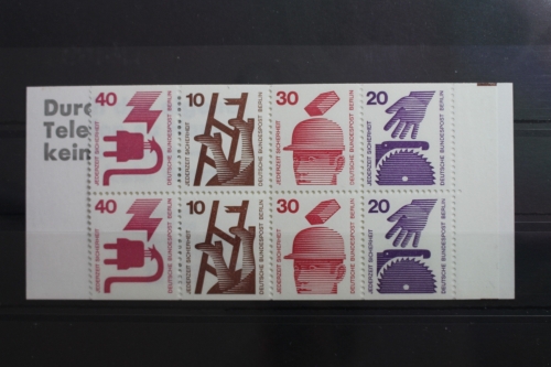 Berlin MH 9dIa PF II oZ postfrisch Markenheftchen Plattenfehler #SG687