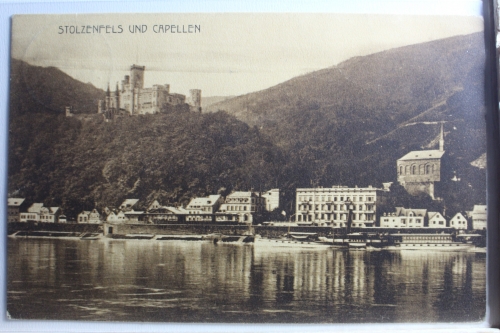 AK Koblenz Schloss Stolzenfels und Kapellen 1905 gebraucht #PE405