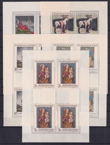 Tschechoslowakei 1839-1843 postfrisch als Kleinbögen, Kunst #DID17