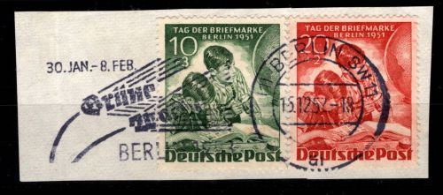 Berlin 80-81 gestempelt auf Briefstück #DID28