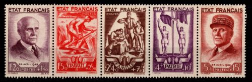 Frankreich 589-593 postfrisch