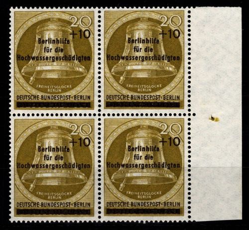 Berlin 155 Viererblock postfrisch vom rechten Seitenrandrand #DID40