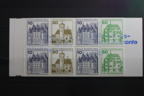 Berlin MH 11h PF V+IV oZ postfrisch Markenheftchen Plattenfehler #SH081