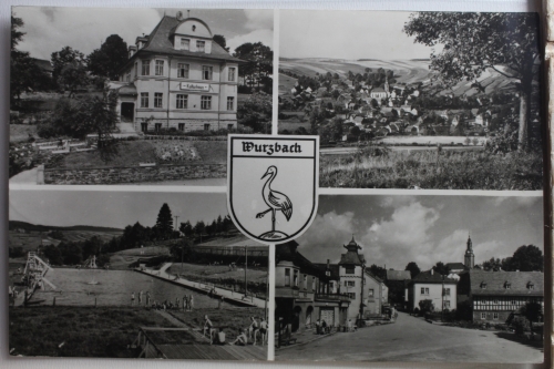 AK Wurzbach Mehrbildkarte 1963 gebraucht #PE471