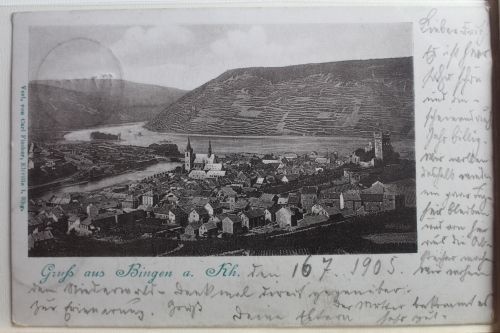 AK Bingen am Rhein Panorama 1905 gebraucht #PE551