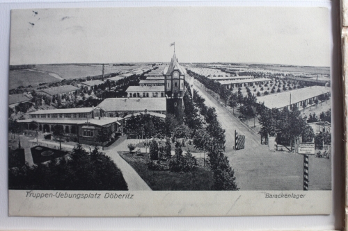 AK Döberitz Truppenübungsplatz und Barackenlager 1909 gebraucht #PE569