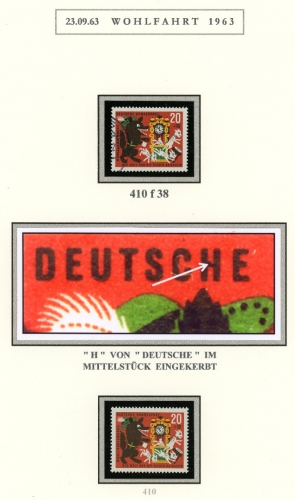 Bund 410 F38 postfrisch Plattenfehler #KB496
