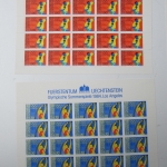Liechtenstein Jahrg. 1984 mit 20x 837-865 postfrisch Bogens. KW. 650,- #SJ414