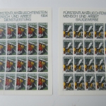 Liechtenstein Jahrg. 1984 mit 20x 837-865 postfrisch Bogens. KW. 650,- #SJ414