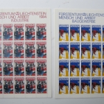 Liechtenstein Jahrg. 1984 mit 20x 837-865 postfrisch Bogens. KW. 650,- #SJ414