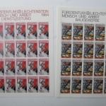 Liechtenstein Jahrg. 1984 mit 20x 837-865 postfrisch Bogens. KW. 650,- #SJ414