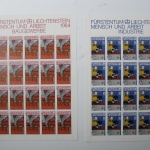 Liechtenstein Jahrg. 1984 mit 20x 837-865 postfrisch Bogens. KW. 650,- #SJ414