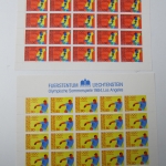 Liechtenstein Jahrg. 1984 mit 20x 837-865 postfrisch Bogens. KW. 650,- #SJ415