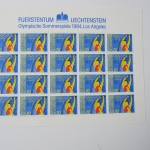 Liechtenstein Jahrg. 1984 mit 20x 837-865 postfrisch Bogens. KW. 650,- #SJ415