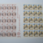 Liechtenstein Jahrg. 1983 mit 20x 816-836 postfrisch Bogens. KW. 630,- #SJ412