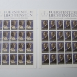 Liechtenstein Jahrg. 1983 mit 20x 816-836 postfrisch Bogens. KW. 630,- #SJ412