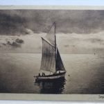 AK Deutschland Segelboot 1925 gebraucht #PE667