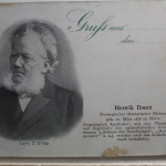 AK Deutschland Porträtkarte - Henrik Ibsen ungebraucht #PE764