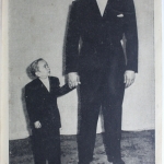 AK Deutschland D. kleinste u. stärkste Artist Pipin u. Milano ungebraucht #PE962