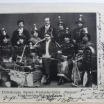 AK Deutschland Erstkla. Damen-Trompeter-Corps " Monopol" 1912 gebraucht #PE988