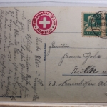 AK Rheinland und die Alpen Künstlerkarte 1928 gebraucht #PE991