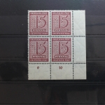 SBZ 133X wb Eckrandviererblock postfrisch geprüft Ströh BPP #SO607