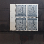 SBZ 127X wb Viererblock postfrisch geprüft Ströh BPP #SO547