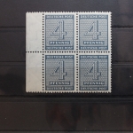 SBZ 127X wb Viererblock postfrisch geprüft Ströh BPP #SO548