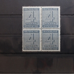 SBZ 127X wb Viererblock postfrisch geprüft Ströh BPP #SO549