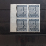 SBZ 127X wb Viererblock postfrisch geprüft Ströh BPP #SO550