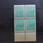 SBZ 39z als Viererblock postfrisch geprüft Thom BPP #SO555