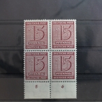 SBZ 133Y wb Viererblock postfrisch geprüft Ströh BPP #SQ049