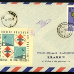 Polen Raketenpost Experimental-Rakete 1963 Krakau #JS530