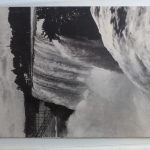 AK Niagara Falls American Falls Form Goat Island gebraucht #PF608