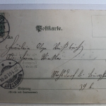 AK Deutschland Grußkarte 1901 gebraucht #PF733