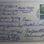 AK Amberg / Opf. Nabburger Tor 1954 gebraucht #PF841