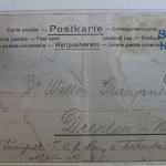 AK Deutschland Grußkarte 1909 gebraucht #PF875