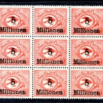 Danzig Abart 180 FI postfrisch als 9er Einheit geprüft Kniep BPP #GJ077