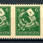 SBZ Thüringen waag. Paar 95 AX at Us postfrisch geprüft Ströh BPP #GJ045