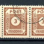 SBZ 56 a I gestempelt als waagerechte Paar geprüft Ströh BPP #GJ100
