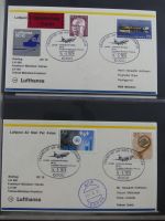Motiv Flugpost Erstflüge Lufthansa kleiner Briefebestand in 2 Ordnern #AAA96