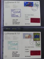 Motiv Flugpost Erstflüge Lufthansa kleiner Briefebestand in 2 Ordnern #AAA96