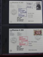 Motiv Flugpost Erstflüge Lufthansa kleiner Briefebestand in 2 Ordnern #AAA96