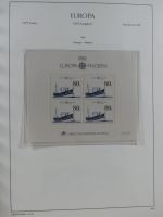 Cept und Uno postfrisch 1980-1988 besammelt im Leuchtturm Binder #AAA97