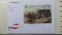 Österreich großer FDC Bestand mit Kleinbögen in 4 Safe-Alben #AAB00